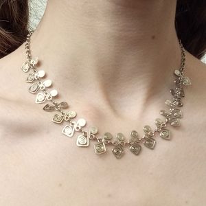 Hand Forged Silver Chain/Necklace 16"